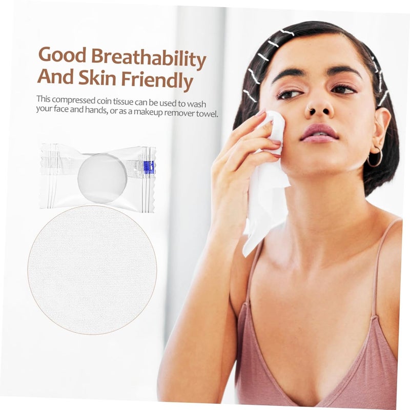 نوليتوي 100 قطعة مناديل منقوشة مضغوطة محمولة وناعمة للاستخدام لمرة واحدة للسفر - Image 3